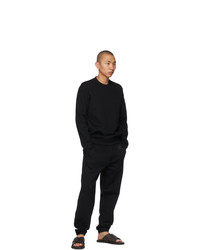 Ermenegildo Zegna Couture Black Logo Lounge Pants