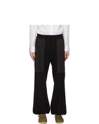 House Of The Very Islands Black Paneled Limiting Factor Lounge Pants