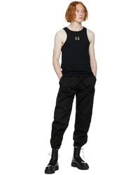 44 label group Black Paneled Lounge Pants