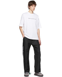 Off-White Black Polyester Lounge Pants