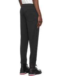 Moncler Black Polyester Lounge Pants