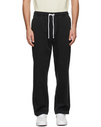 Palm Angels Black Pxp Washed Palm Chino Trousers