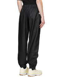 Rains Black Reflective Lounge Pants