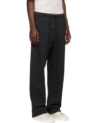 Essentials Black Relaxed Lounge Pants