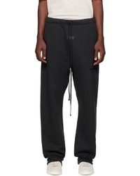 Essentials Black Relaxed Lounge Pants