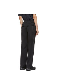 D.gnak By Kang.d Black Scotch Piping Track Trousers