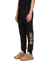 VERSACE JEANS COUTURE Black Tapered Lounge Pants