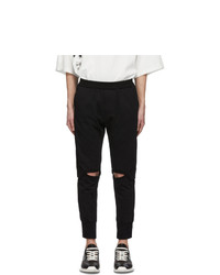 Julius Black Terry Lounge Pants