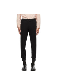 Solid Homme Black Tricot Lounge Pants