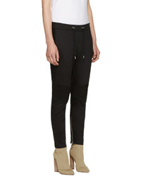 Balmain Black Twill Jogger Lounge Pants