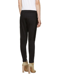 Balmain Black Twill Jogger Lounge Pants