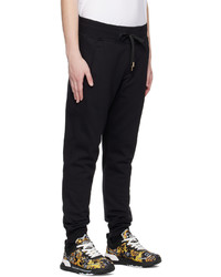 VERSACE JEANS COUTURE Black V Emblem Lounge Pants