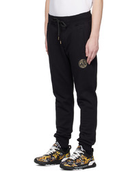 VERSACE JEANS COUTURE Black V Emblem Lounge Pants