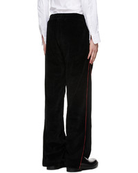 Y/Project Black Velour Layered Lounge Pants