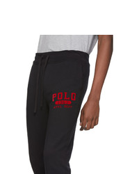 Polo Ralph Lauren Black Vintage Fleece Lounge Pants