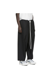 Camiel Fortgens Black Wool Karate Trousers