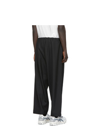 Camiel Fortgens Black Wool Karate Trousers