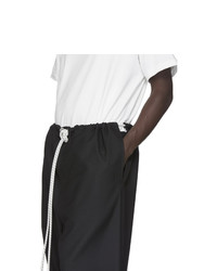 Camiel Fortgens Black Wool Karate Trousers