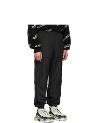 Balenciaga Black Zipped Track Lounge Pants