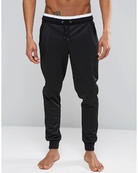 Asos Brand Loungewear Skinny Joggers In Poly Tricot With Double Waistband