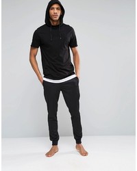 Asos Brand Loungewear Skinny Joggers In Poly Tricot With Double Waistband