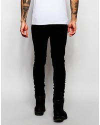 Asos Brand Super Skinny Joggers With Ruched Hem