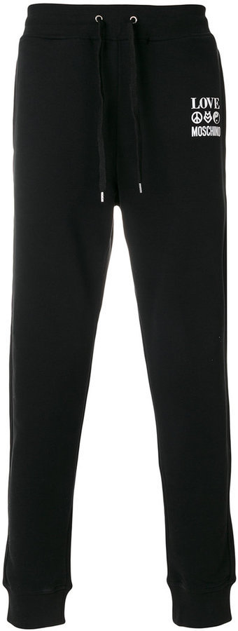 Love Moschino Branded Draw String Track Pants, $188 | farfetch.com 