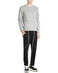 Alexander McQueen Cotton Sweatpants With Contrast Stitching