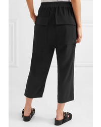 Rick Owens Cropped Cady Track Pants