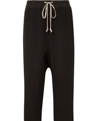 Rick Owens Cropped Cotton Med Wool Blend Pants