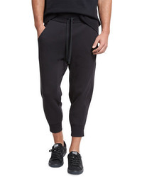 Vince Drop Rise French Terry Cropped Jogger Pants