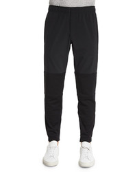Theory Dryden Two Tone Jogger Pants Black