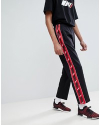 ANTIMATTER Joggers In Black With Logo Taping