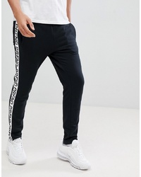 Profound Aesthetic Joggers With Logo Taping In Black