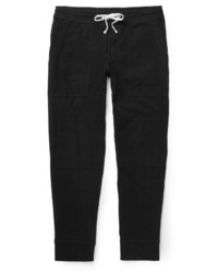 James Perse Knitted Cotton Blend Jersey Sweatpants