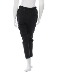 Helmut Lang Leather Trimmed Sweatpants W Tags