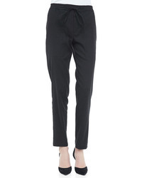 Vince Linen Blend Drawstring Jogging Pants