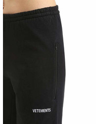 Vetements Logo Detail Cotton Sweatpants
