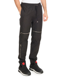 Givenchy Moto Jogger Pants With Zippers Black