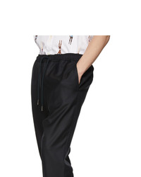Thom Browne Navy Twill Track Trousers