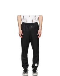 Thom Browne Navy Twill Track Trousers