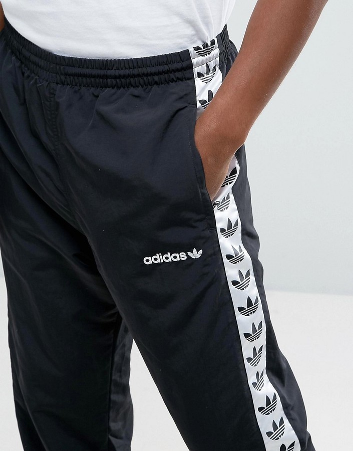 adidas Originals Adicolor Tnt Wind Track Joggers In Black Aj8830, $85 | Asos | Lookastic