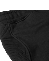 Balmain Panelled Cotton Jersey Sweatpants
