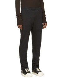 Damir Doma Silent By Black Terrycloth Phrice Sweatpants