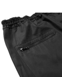 Oamc Slim Fit Tapered Cropped Cotton Trousers