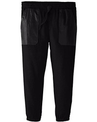 Southpole Big Tall Jogger Fleece Pants With Alligator Faux Leather