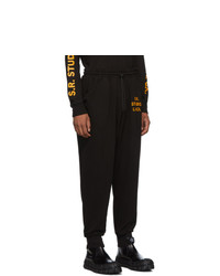 S.R. STUDIO. LA. CA. Sr La Ca Black Unlimited Drawstring Srs Logo Lounge Pants