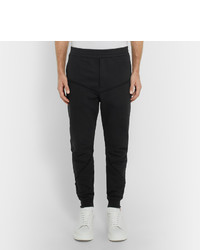 Alexander McQueen Tapered Panelled Loopback Cotton Jersey Sweatpants