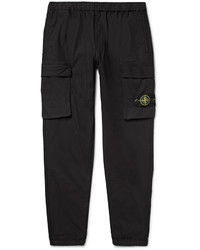 Stone Island Tapered Stretch Cotton Trousers