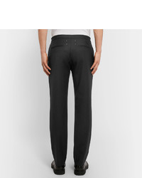Maison Margiela Tapered Wool Flannel Drawstring Trousers